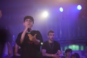 Spanish-speaking rappers compete in the Red Bull Batalla